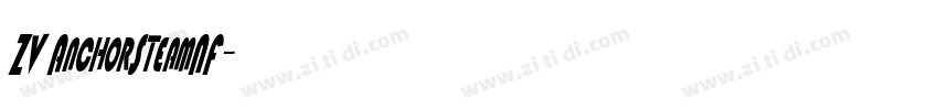 ZV AnchorSteamNF字体转换